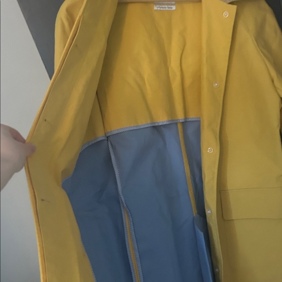 Isaac Mizrahi Yellow Trench Coat - Picture 5 of 9